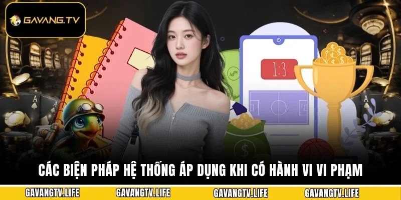 Các biện pháp hệ thống áp dụng khi có hành vi vi phạm